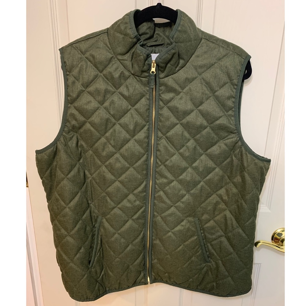 Xxl Green quilted vest
